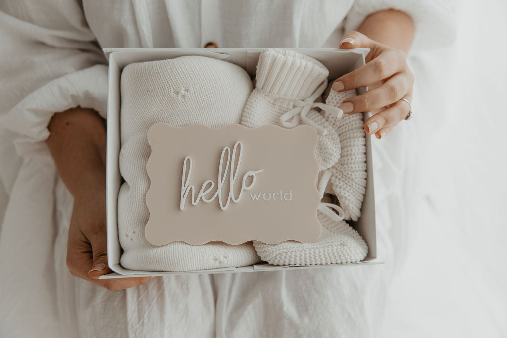Hello World - Announcement Plaque