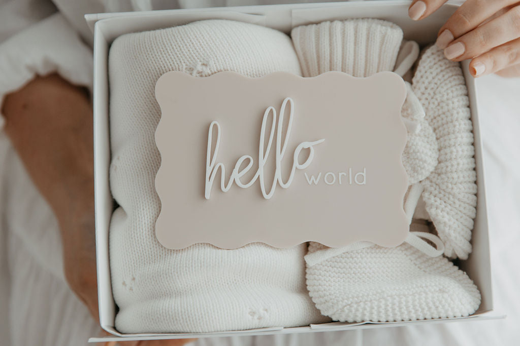 Hello World - Announcement Plaque