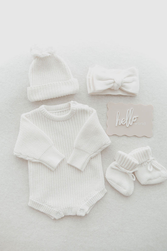 Otto Milk Long sleeve romper