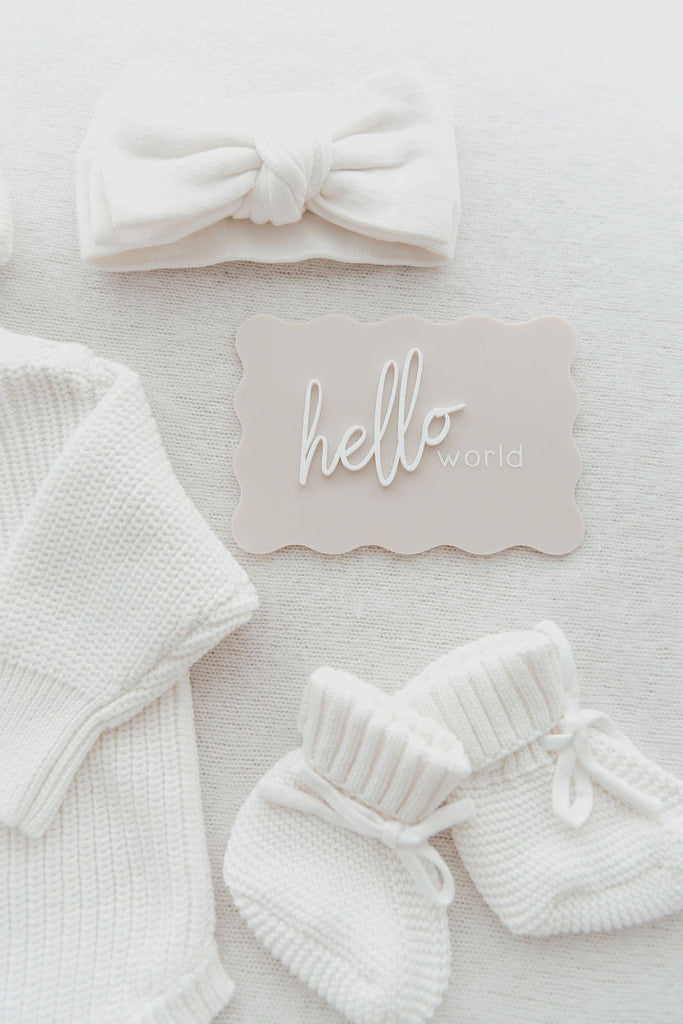 Hello World - Announcement Plaque
