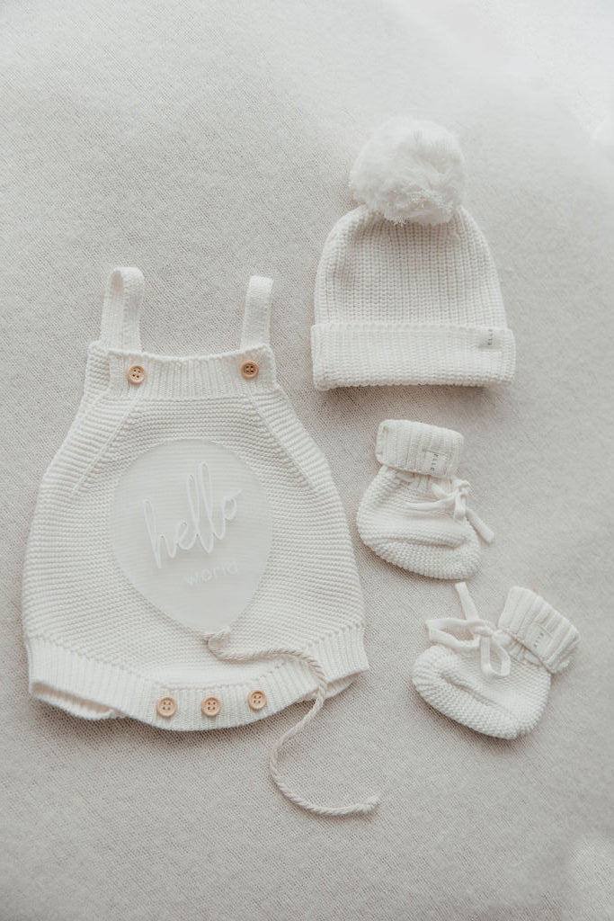 Otto Milk Singlet Knit Romper