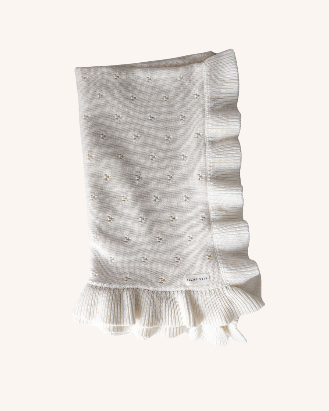 Lottie Ruffle Knit Blanket