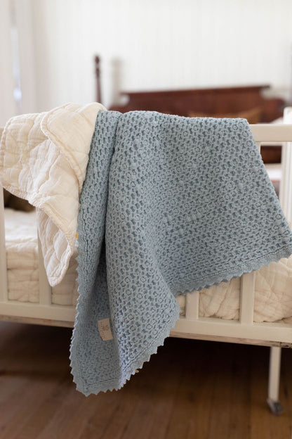 waffle blanket | baby - powder