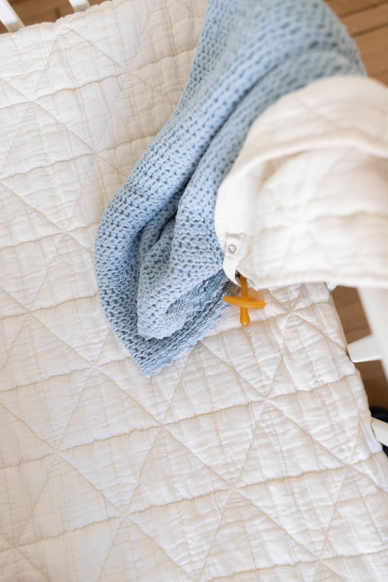 waffle blanket | baby - powder