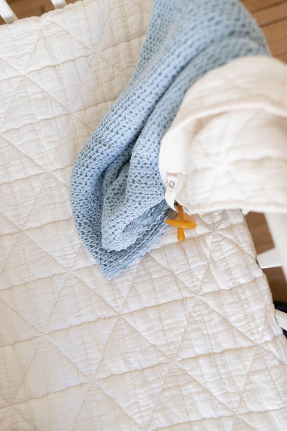 waffle blanket | baby - powder