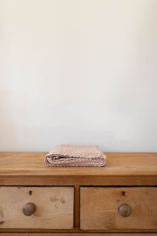waffle blanket | baby - petal