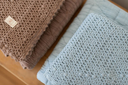 waffle blanket | baby - powder