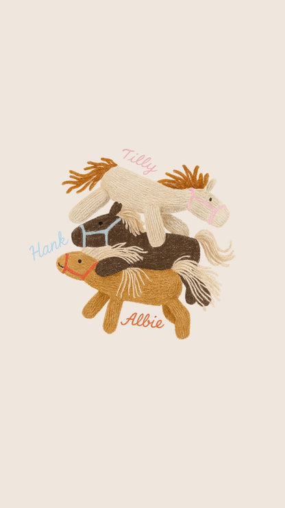 Knit Pony - Albie (honey)