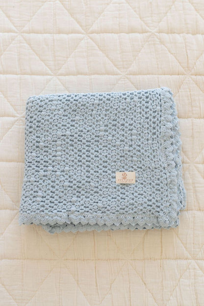 waffle blanket | baby - powder