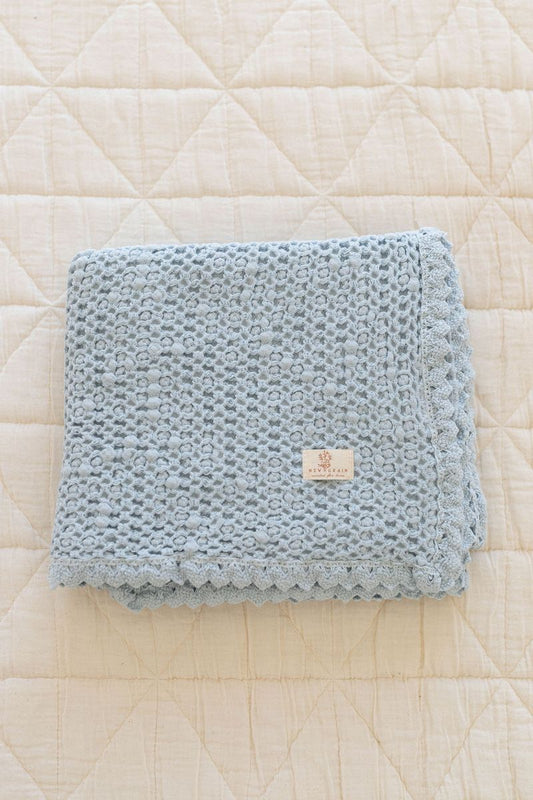 waffle blanket | baby - powder