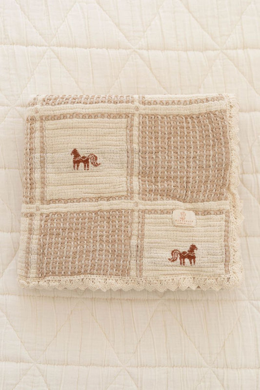 patchwork blanket - pony