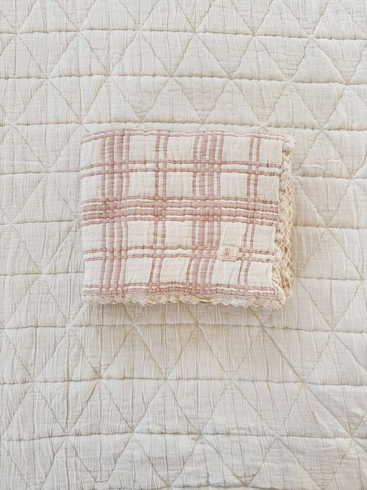 French plaid quilt - petal