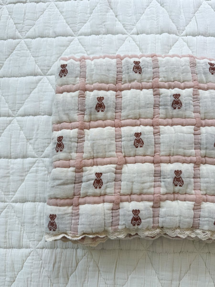 keepsake quilt - teddy petal