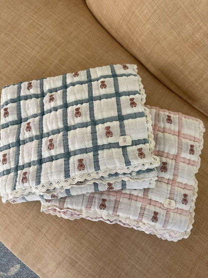 keepsake quilt - teddy bluebelle