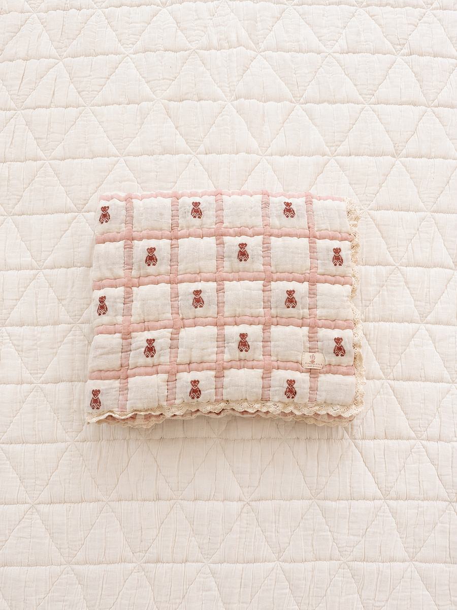 keepsake quilt - teddy petal