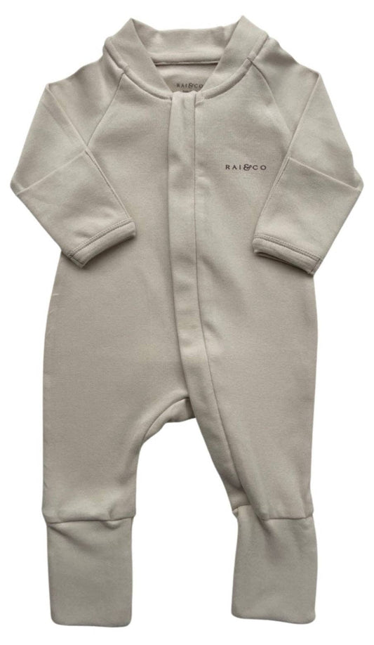 Apple Onesie: Beige / 0000