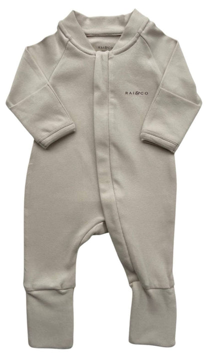 Apple Onesie: Beige / 000