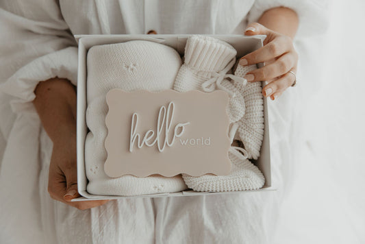 Hello World - Announcement Plaque