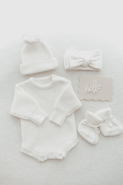 Otto Milk Long sleeve romper