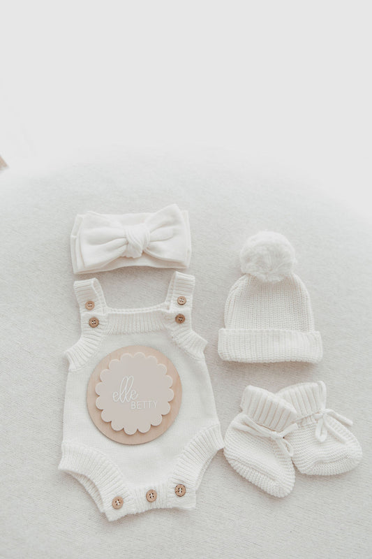 August Milk Singlet Knit Romper