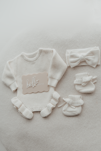 Lottie Milk Long sleeve Romper