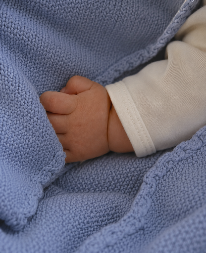 Studley Blue // Knitted Blanket