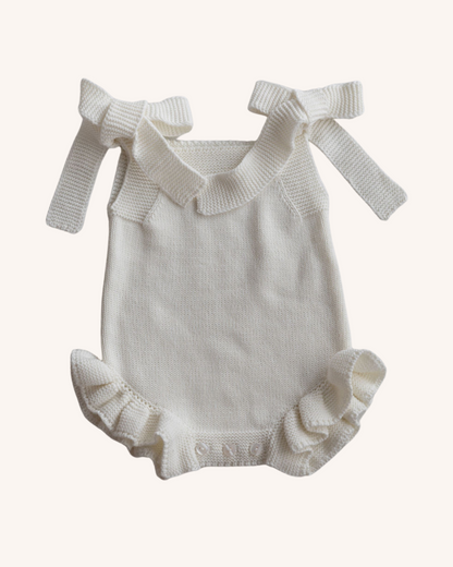 Lottie Milk Singlet Knit Romper