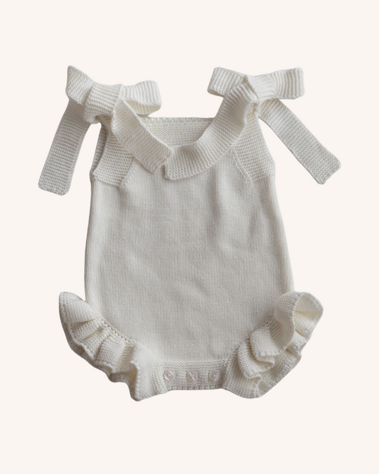 Lottie Milk Singlet Knit Romper