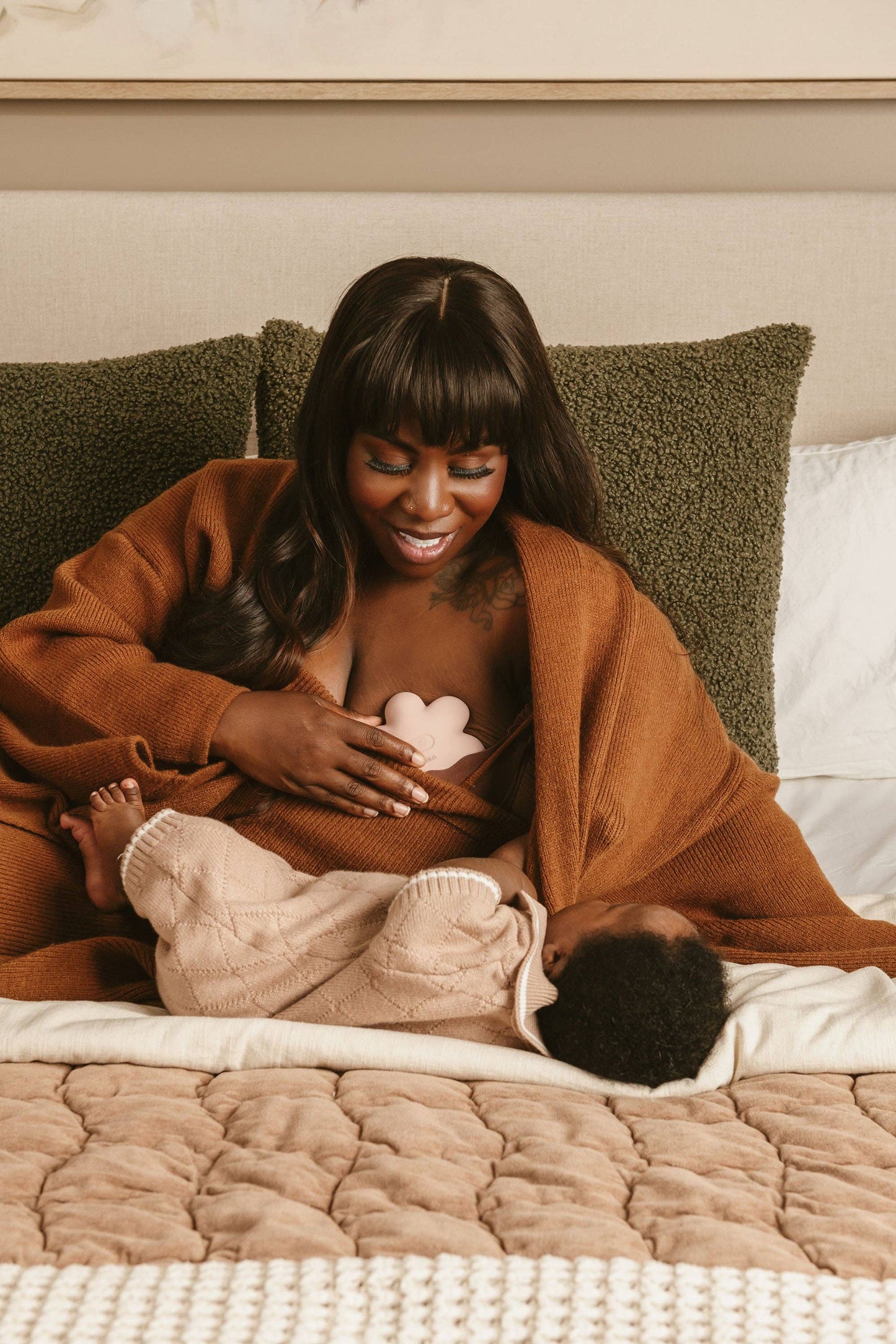 Lactation Massager | Breastfeeding, Postpartum, New Mom Gift: Blush