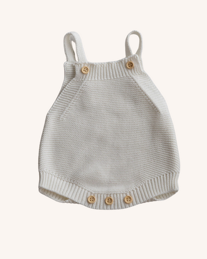 Otto Milk Singlet Knit Romper