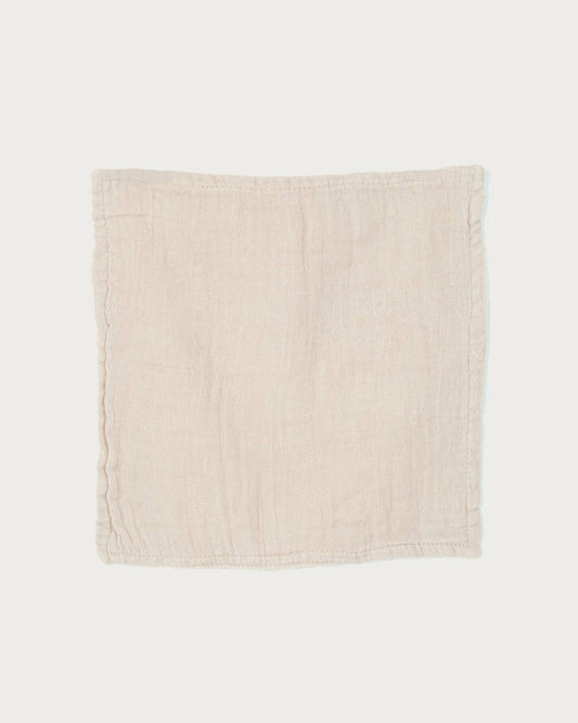 Muslin Wash Cloth Single: Oat