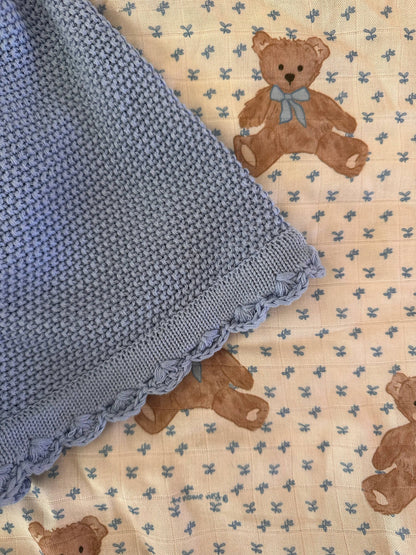 Studley Blue // Knitted Blanket