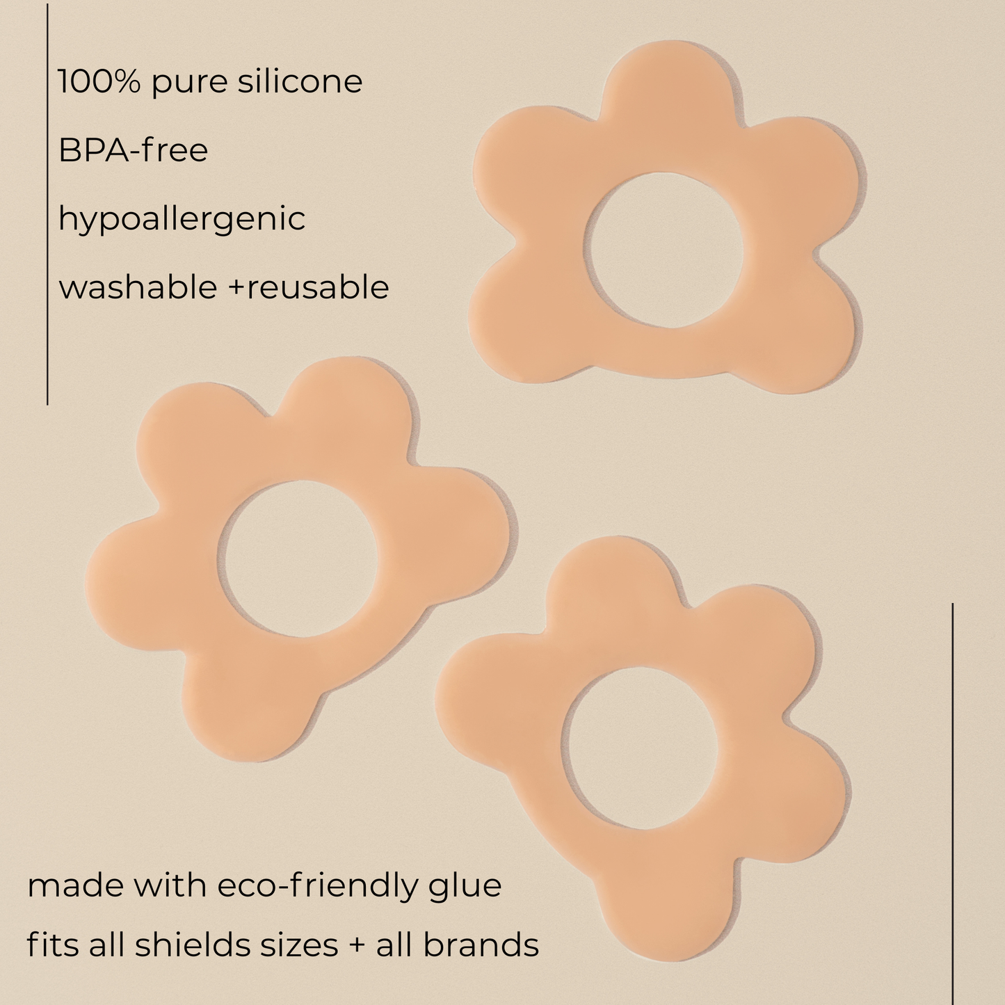 Nipple Shield Set, 3 sizes in 1 | Breastfeeding, New Mom: Blush